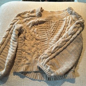 Chenille Cable Sweater